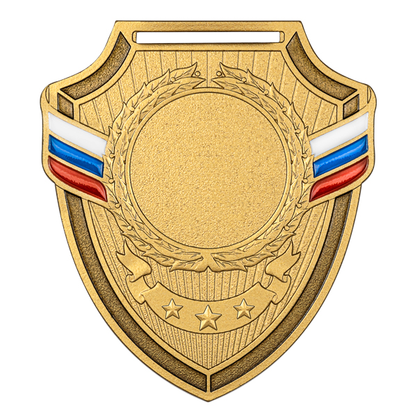 фото Медаль MZP 557-65/GM (56х65мм, D-25мм, s-2мм)