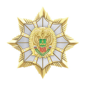фото 8рст Знак нагрудный с камнями "100 лет Росстандарту России"