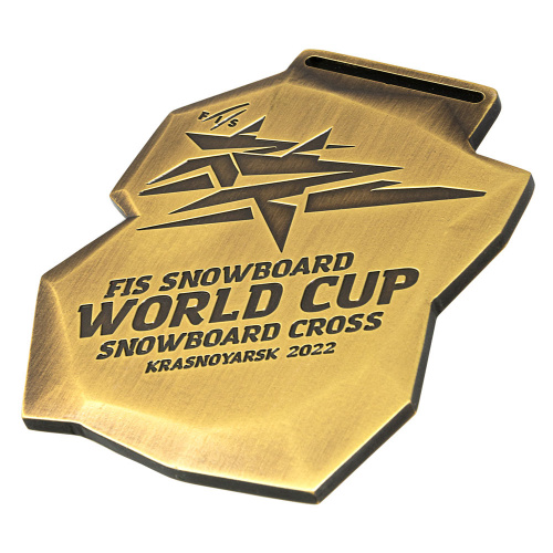 фото Комплект спортивных медалей "Fis Snowboard WORLD CUP - Snowboard cross Krasnoyarsk"
