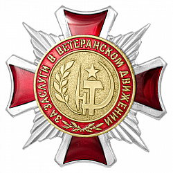 фото Знак нагрудный "За заслуги в ветеранском движении"