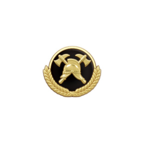 фото Знак  фрачный  "Эмблема пожарного" латунь