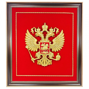 фото 36гаи Панно VIP Герб Российской Федерации (640х720 мм, резьба)