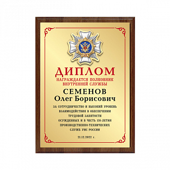 фото Диплом гравертон А5 со знаком