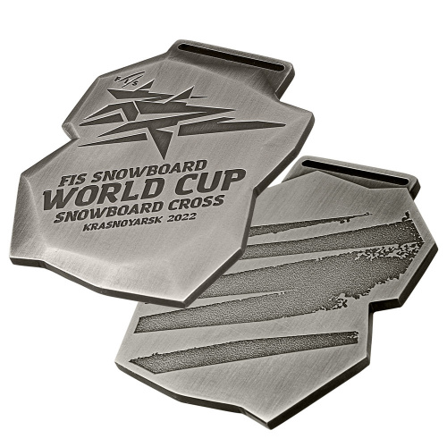 фото Комплект спортивных медалей "Fis Snowboard WORLD CUP - Snowboard cross Krasnoyarsk"