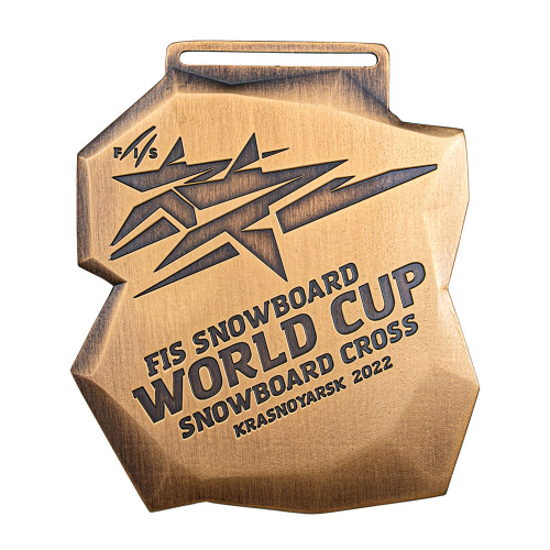 фото Комплект спортивных медалей "Fis Snowboard WORLD CUP - Snowboard cross Krasnoyarsk"