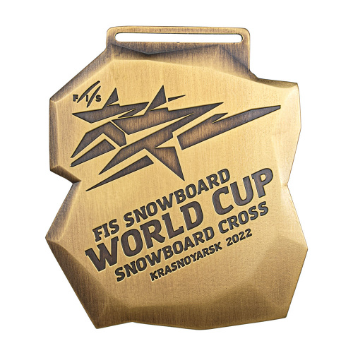 фото Комплект спортивных медалей "Fis Snowboard WORLD CUP - Snowboard cross Krasnoyarsk"
