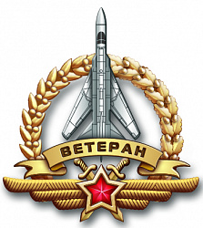 фото 19ап Знак 02 "Лётчик-ветеран ВВС России", латунь с серебрением (литье)