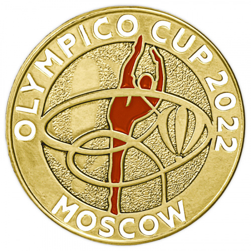 фото Значок турнира по художественной гимнастике «Olympico Cup»