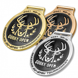 фото Комплект спортивных медалей "Турнир по Бразильскому Джиу Джитсу "GORKY OPEN"